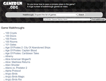 Tablet Screenshot of gamerun.org